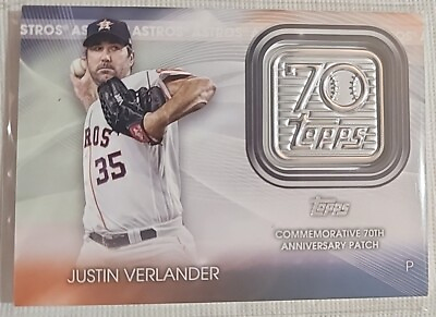#ad 2021 Topps Update Series Topps 70th Anniversary Manufactured Logo Patches...