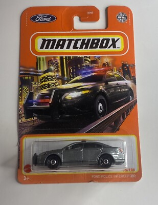#ad #ad Matchbox Ford Police Interceptor Grey 95 Free Box Shipping