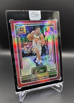 #ad #ad 2022 23 Panini One And One Devin Booker Red Prizm Phoenix Suns SSP 6 15