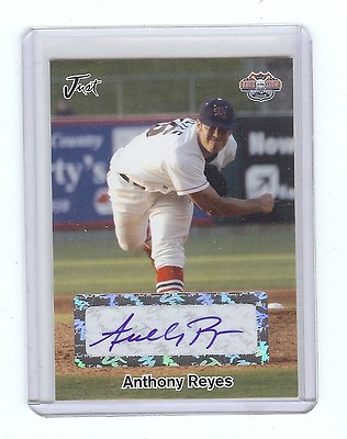 #ad ANTHONY REYES St. Louis Cardinals 2005 *BLACK* Road To The Show AUTOGRAPH xx 25