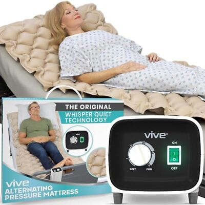 #ad Vive Alternating Air Pressure Mattress Pad The 1 Count Pack of 1 Cream