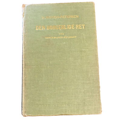 #ad 1948 Danish Den Borgerlige Ret Erwin Munch Peterson Denmark Civil Law Antique S1