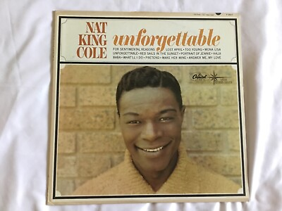 #ad Nat King Cole Unforgettable LP Vinyl 1966 Capitol T357 STARLINE SERIES Near Mint