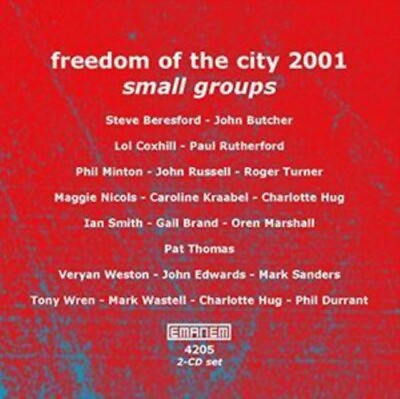 #ad VARIOUS ARTISTS FREEDOM OF THE CITY 2001: SMALL GROUPS NEW CD