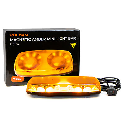 #ad VULCAN Class 2 Magnetic Amber LED Mini Light Bar For Oversize Loads Pilot Cars