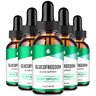 #ad GlucoFreedom Drops Official Formula 5 Pack