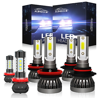 #ad #ad For Honda Accord 2013 2014 2015 Combo LED Headlight Highamp;Low BeamFog Light Kit