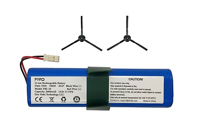 #ad Replacement Battery for ILIFE V3s Pro V5s Pro Robot Vacuum Cleaner with 2 brush