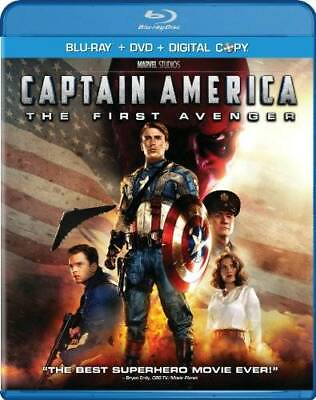 #ad Captain America: The First Avenger Two Disc Blu ray DVD Combo D VERY GOOD