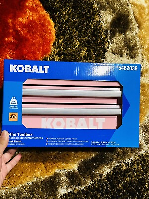 #ad Kobalt Mini 2 Drawer Steel Tool Box Pink 54422 25th Anniversary Fast Ship💖