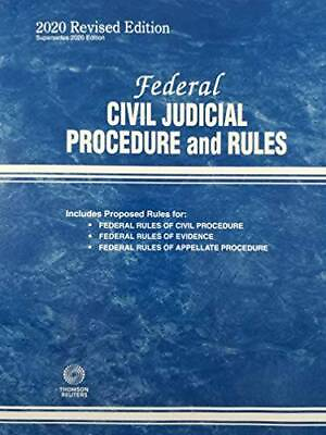 #ad Federal CIVIL JUDICIAL PROCEDURE and RULES Paperback By Thomson Reuters GOOD