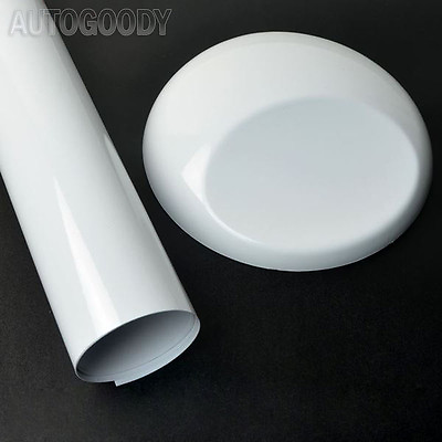 #ad 12quot; x 60quot; Gloss White Vinyl Film Wrap Sticker Decal Air Bubble Free 1ft x 5ft
