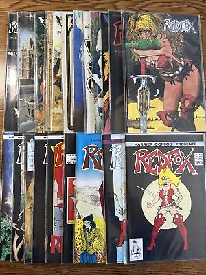 #ad Red Fox #1 20 COMPLETE Lot Run 1986 Harrier Comics Book 1 Bolland Cover