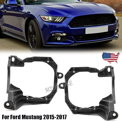 #ad Pair Front Fog Light Brackets For Ford Mustang 2015 2017 Driver Passenger Side