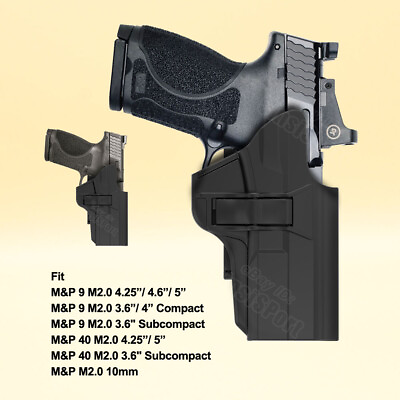 #ad MP M2.0 9mm Holster For Samp;W Mamp;P 9 M2.0 Mamp;P 2.0 10mm M2.0 Compact 4.25#x27;#x27; 4.6” 5”