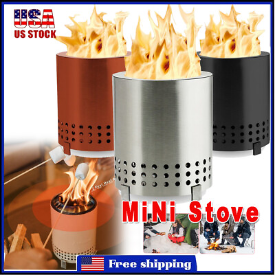 Mini Stove Mesa Tabletop Fire Pit with Stand Low Smoke Outdoor Mini Fire Suburbs