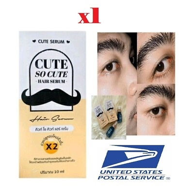 #ad Cute SO CUTE Hair Serum Mustache Beard Eyebrows Growth Sideburns Longer 10ml CC