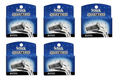 #ad Schick Quattro for Men Razor Blade Refill Cartridges 20 Count