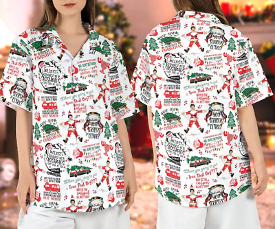 #ad National Lampoons Christmas Vacation Hawaiian Shirt Griswold Family Clark Xmas