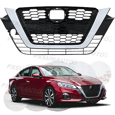 #ad Grille Assembly Fit For 2019 2020 2021 Nissan Altima Front Upper Bumper Chrome
