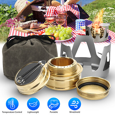 Outdoor Mini Portable Alcohol Stove Burner for Backpacking Hiking Camping Tool
