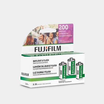 #ad Fujifilm 200 Color 35mm Film 36 Exposures 3 Rolls