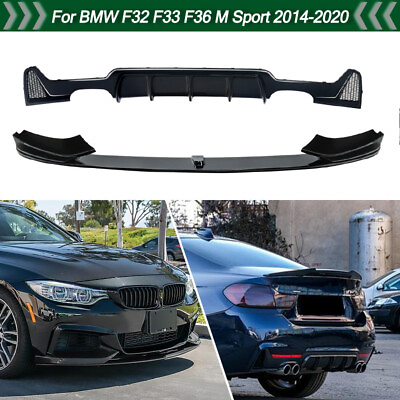 #ad For BMW F32 F33 F36 440i M Sport 2014 2020 Bumper Splitter Diffuser Body Kits