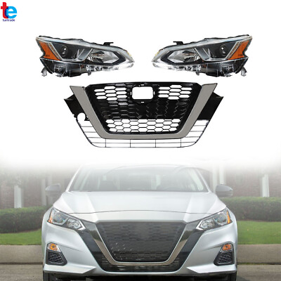 #ad For 2019 2020 Nissan Altima Left Right Halogen HeadlightFront Grille Assembly