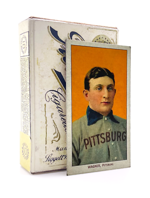 #ad Vintage Piedmont Cigarette Pack Honus Wagner Baseball Card 1909 Replica Tobacco