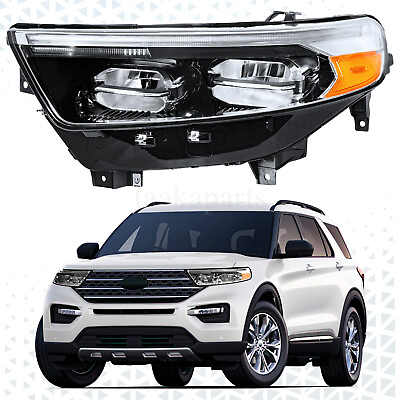 #ad LED Headlight Headlamp Driver LH For 2020 2021 2022 Ford Explorer XLT Limited