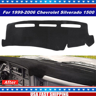 #ad Dash Cover Custom Dashboard Mat For 1999 2006 GMC Sierra Chevy Chevy Silverado