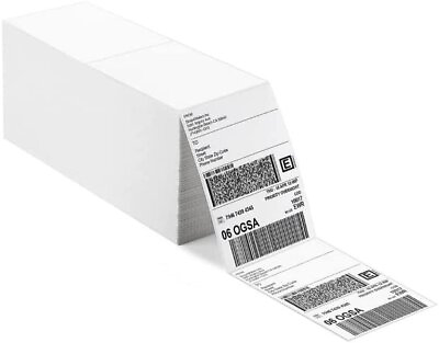 #ad 6000 4x6 Fanfold Direct Thermal Shipping Labels Perforated Label