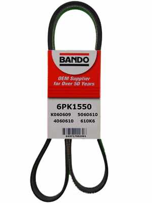 #ad Serpentine Belt Eng Code: N62 FI Bando 6PK1550