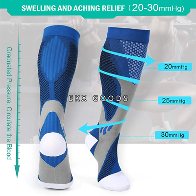 #ad Compression Socks Stockings Womens Mens Knee High Medical 20 30 mmHG S M XXL