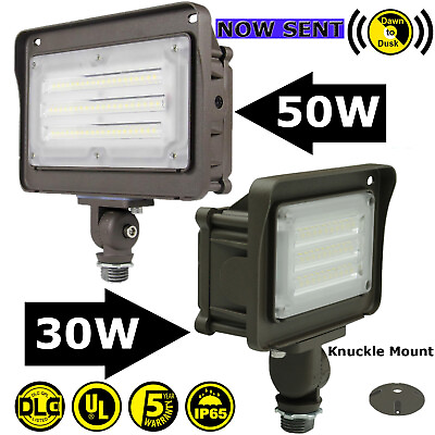 #ad 300 400Watt Equivalent LED Outdoor Street Flood Light with Dusk to Dawn Control