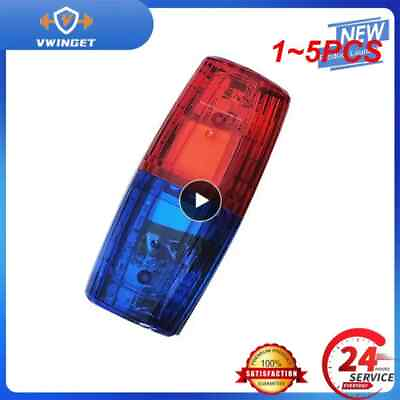 #ad #ad 1 5PCS RedBlue Multifunction Clip Flashing Warning Safety Shoulder Police Lights