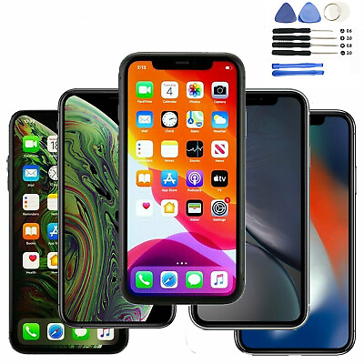 #ad For iPhone X XS XR Max 11 12 Pro OLED LCD Display Touch Screen Replacement Lot