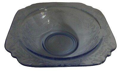 #ad #ad Vintage Federal Light Blue Madrid Depression Glass 6.75quot; Cereal Bowl