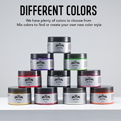 #ad Arathi Hair Color Wax Mud Dye Cream Unisex Washable Temporary Modeling 11 Colors