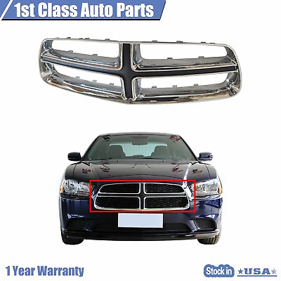 #ad Front Grille Chrome amp; Black For 2011 2012 2013 2014 Dodge Charger CH1210109