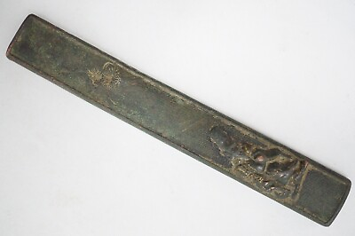 #ad Japanese Antique Kozuka Knife Handle Bronze Copper Original from Japan 0228E23