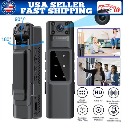 #ad #ad Mini Hidden Police Wifi Camera 270° Video Night Vision Spy Cam HD1080P Camcorder