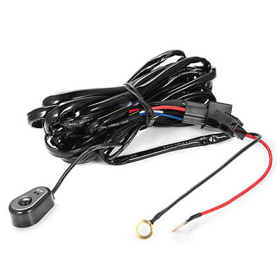 #ad LED Light Bar Wiring Harness Kit 280W 12V 40A Power Relay Fuse On Off Switch ...