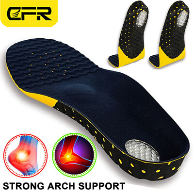#ad Pair Orthotic Shoe Insoles Inserts Flat Feet High Arch Support Plantar Fasciitis