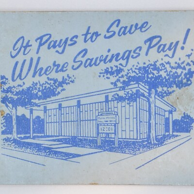 #ad #ad 1940s Fidelity Federal Savings Loan Association Hickory North Carolina Matchbook