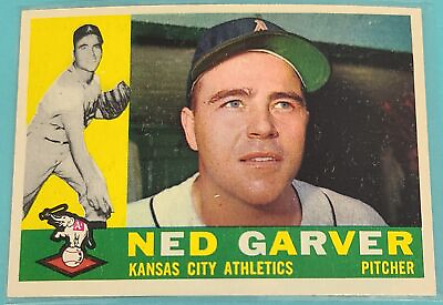 #ad 1960 Topps #471 Ned Garver Kansas City Athletics BASEBALL Card H7
