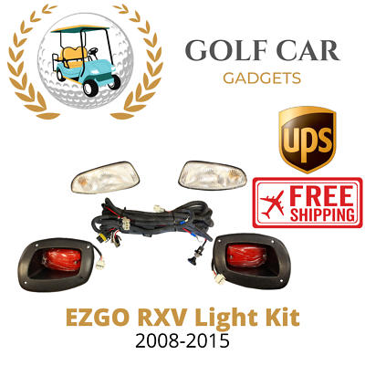 #ad EZGO RXV Factory Style Golf Cart Halogen Headlight LED Tail Light Kit 2008 2015