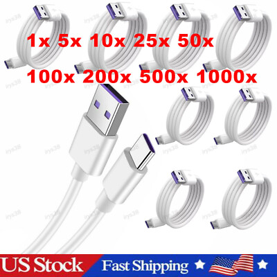 #ad #ad USB Type C Data Cable 5A Fast Charging USB A to USB C Charger lot Cord For Phone