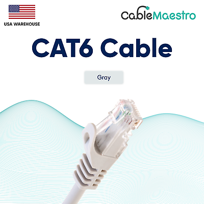#ad CAT6 Ethernet Internet CAT 6 Cable LAN Network Modem Router RJ45 Patch Cord Lot