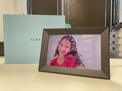 #ad New Aura Carver 10quot; Wifi Digital Photo Picture Video Frame unlimited storage USA